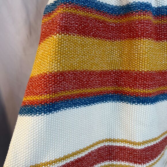 Caslon Retro 80s 90s Knit Colorful Striped Sleeveless Sweater Tank Size MD - Picture 5 of 9